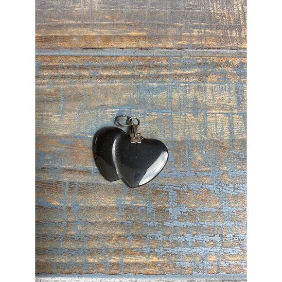 Heart-Shaped Stainless Steel Pendant Charm - Picture 1 of 4